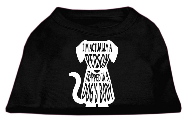 Trapped Screen Print Shirt Black Lg